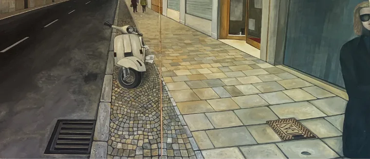 Photorealistic Barcelona cityscape